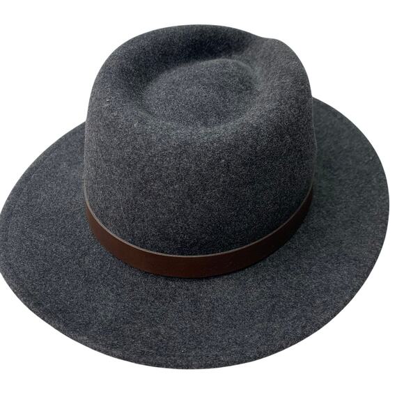 Pendleton 100% Pure Virgin Wool Mens Gray Brown Fedora Western Indiana Jones - Picture 8 of 10